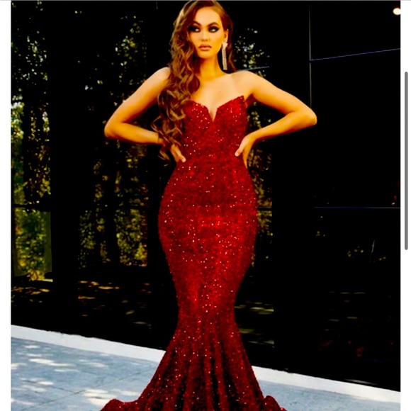 NWT Portia and Scarlett red sequin dress size 18 brand new tags on - Picture 6 of 10